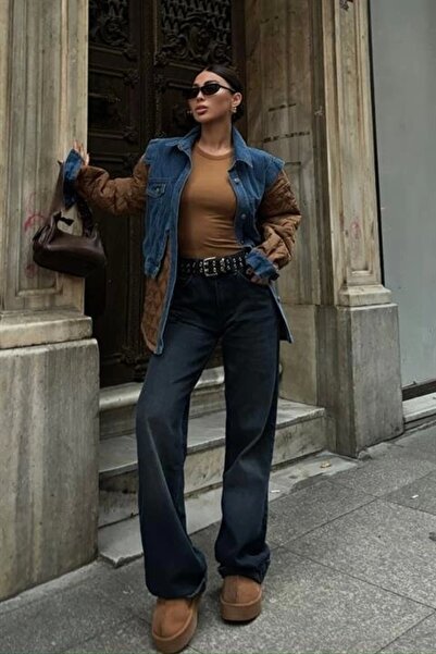 THE VOLER Leyla Art: Ново виждане за изкуството Яке с подплата от деним и капитонирана подплата 7071