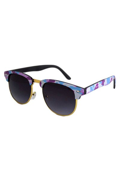 THEICONIC Clubmaster Retro Navy Blue Sunglasses - Army Blue