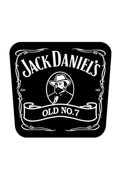 INOVATIX Set de 8 piese, autocolant Jack Daniel's Old nr. 7, INOVATIX®. 6 cm