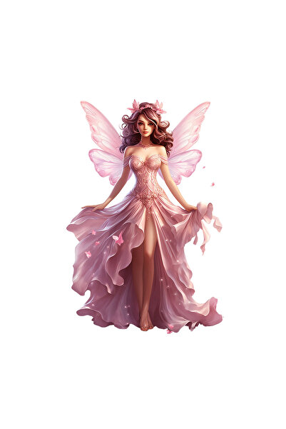 INOVATIX Set de 8 bucăți, autocolant înger roz, INOVATIX®. 6 cm