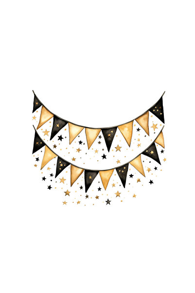 INOVATIX Set of 8, Festive Garland Stickers, INOVATIX®. 6 cm