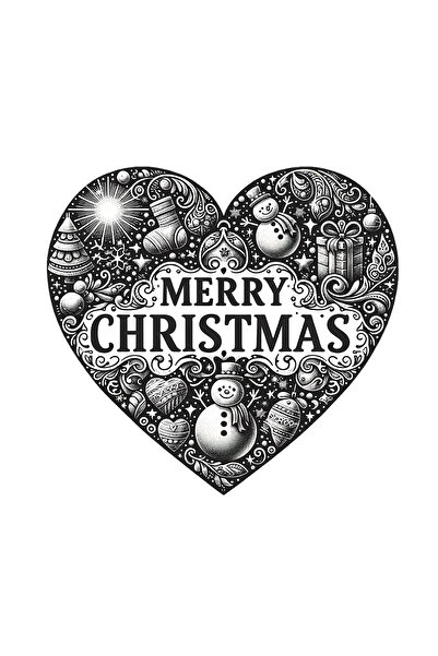 INOVATIX Set de 8 bucăți, autocolant inimă Marry Christmas Lidia, INOVATIX®. ...