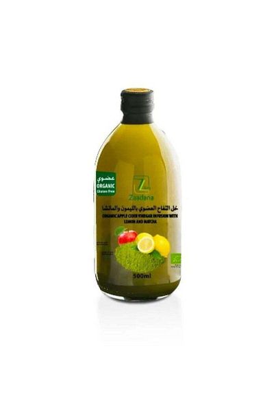 Zaadana Organic Apple Cider Vinegar with Lemon & Matcha - 500ml