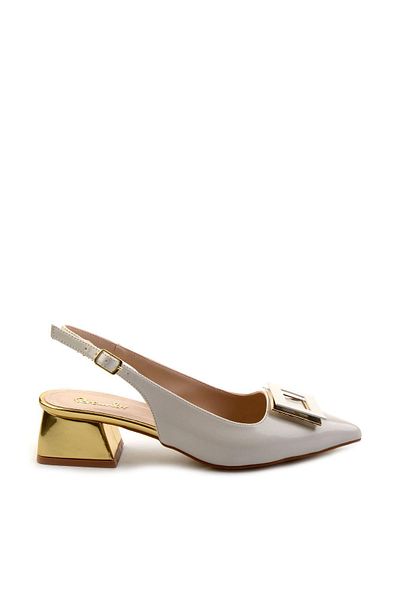 Bambi Beige Women's Classic Heeled Shoes K01823122808