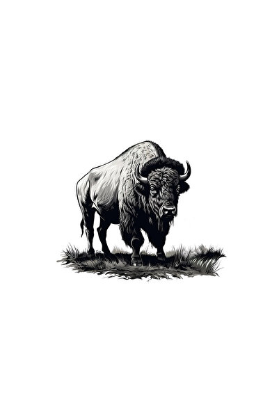 INOVATIX Set of 8, Halloween Sticker Black Buffalo, INOVATIX®. 6 cm