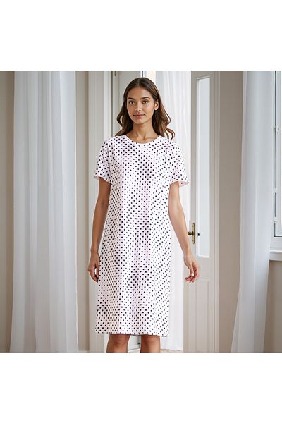 FAV Polka Dot Print Night Dress