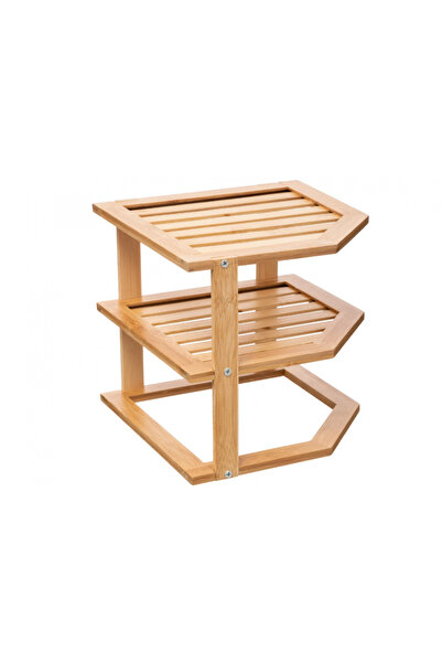 5five Simple Smart Γωνιακό ράφι Robertsby, μπαμπού, 25,4 x 23 x Υ 25,4 εκ.