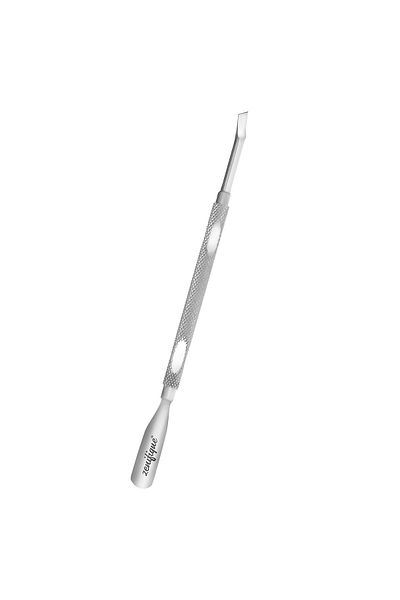 zenifique Instrument Pentru Cuticule Zenifique, Cu 2 Capete, Suprafata Antialunecare, Din Inox, Argintiu