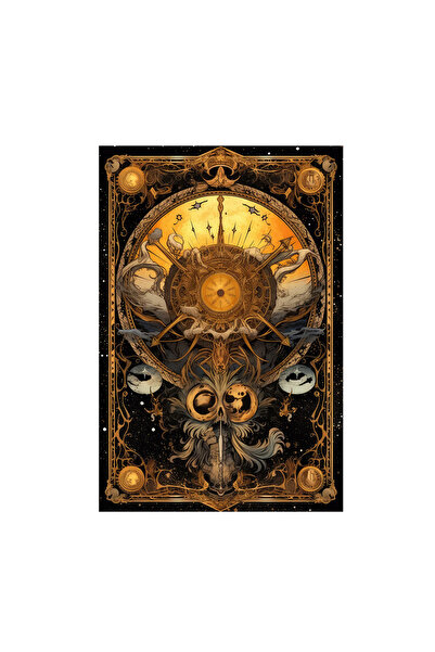 INOVATIX Set de 8 piese, autocolant Tarot Arcane Halloween, INOVATIX®. 6 cm