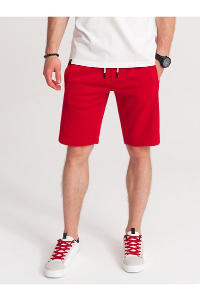 OMBRE Kurze Herrenshorts mit Taschen - rot V7 OM-SRBS-0109 XXL