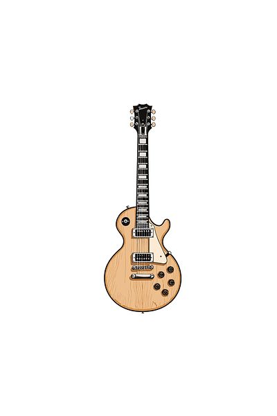 INOVATIX Set de 8 piese, autocolant Gibson SG Silhouette, INOVATIX®. 6 cm