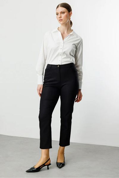 Ekol Narrow Leg Plus Size Trousers