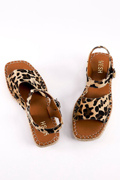 Mamito Ayakkabı F 01 Straw Flat Sandals