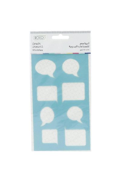 Roco Design Stencils Speech Plastic