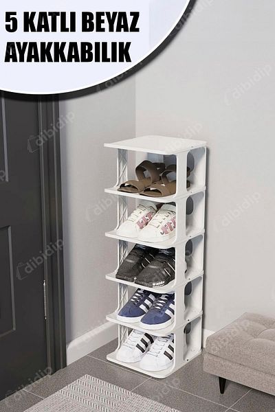 CMT 👟 5 Storey White Shoe Rack
