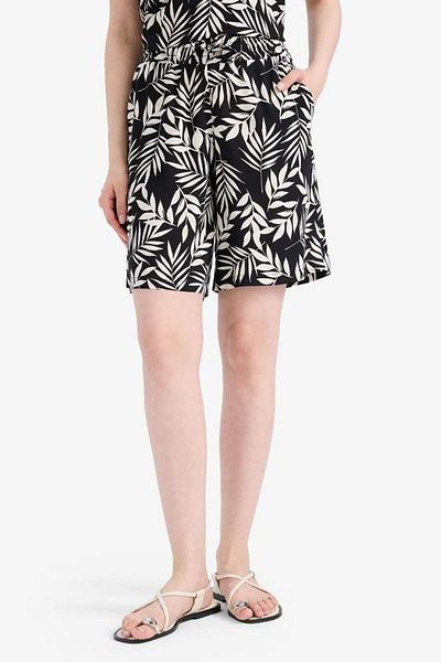 DeFacto New Season Regular Fit Patterned Flexible Waisted Shorts