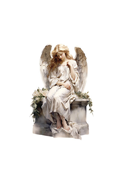 INOVATIX Set de 8 piese, autocolant Înger al sufletelor plecate, INOVATIX®. 6 cm