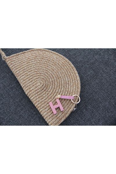 ElifTakı Eliftakı Letter Stone Keychain