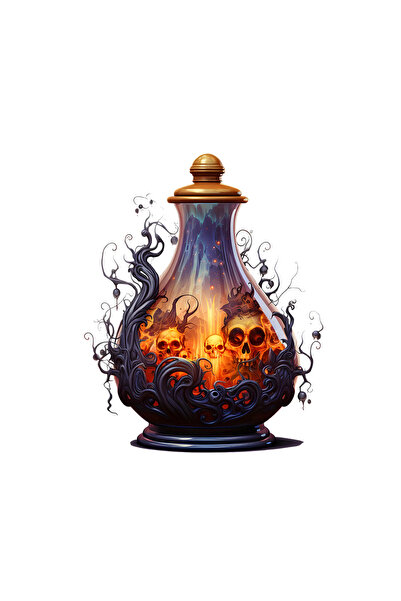 INOVATIX Set de 8 autocolante de Halloween cu cranii pentru sticlă, INOVATIX®...