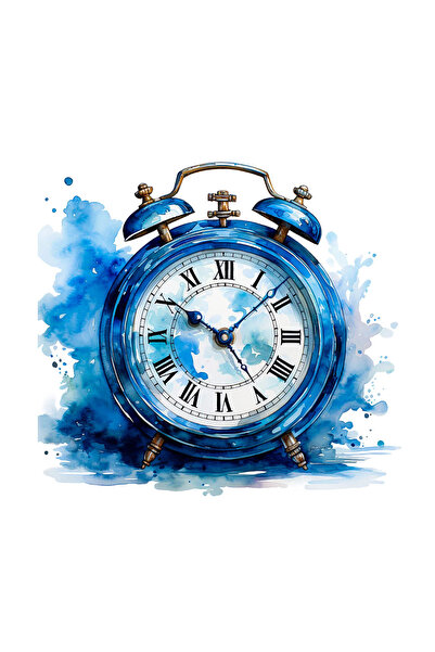 INOVATIX Set of 8 pieces, New Year's Eve Invitation Sticker Blue Clock, INOVA...