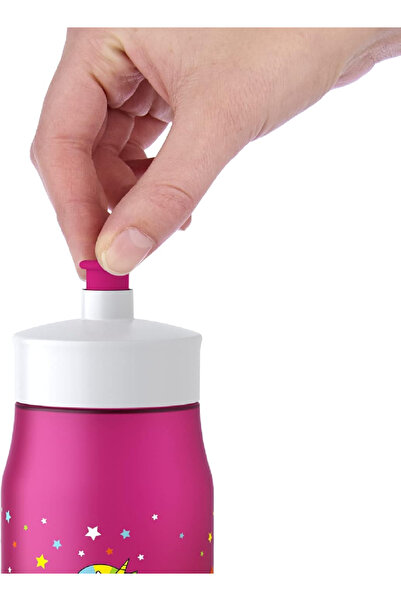 emsa Squeeze Sports Water Bottle 0.6L – Unicorn Design, BPA-Free, Leak-Proof & Dishwasher Safe