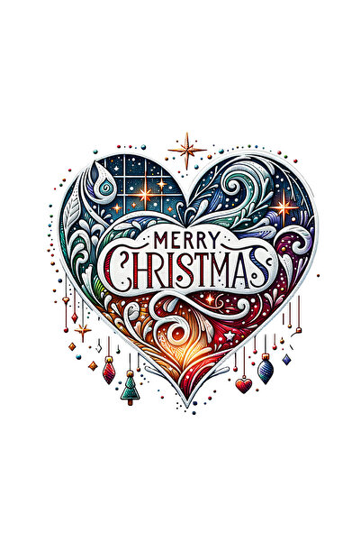 INOVATIX Set de 8 bucăți, autocolant inimă Marry Christmas Minerva, INOVATIX®...