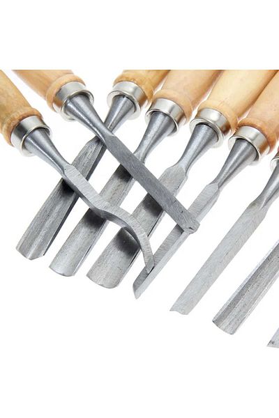 Metal Needs Set of 12 wood carving chisels