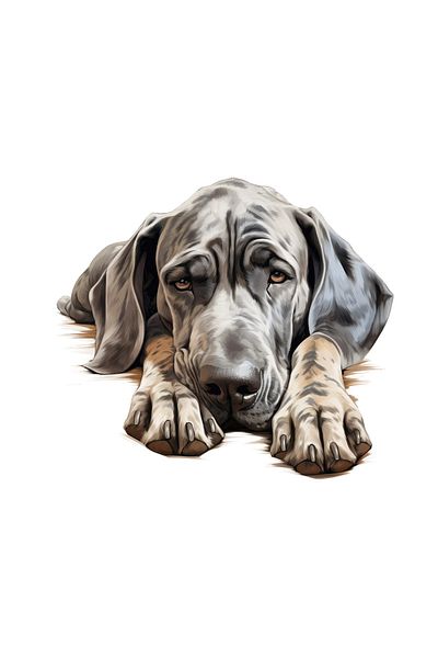 INOVATIX Set de 8 piese, autocolant Dog dog german, INOVATIX®. 6 cm