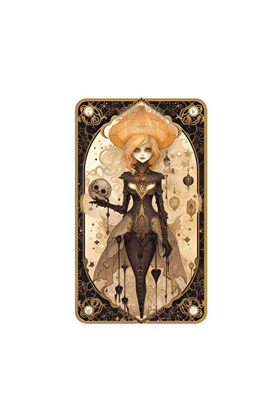 INOVATIX Set de 8 piese, autocolant Tarot Halloween Regina de Inimi, INOVATIX...