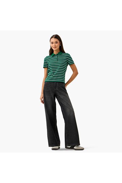 Lee Cooper Rib Polo Tee