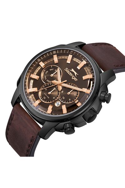 Slazenger Men's Multifunction Black Dial Watch - SL.9.2480.2.04