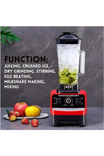 Generic Blender Juicer Smoothie Maker - Heavy Duty Mixer Grinder Stainless Steel Blades - 2.5L Jar, 4500w, I
