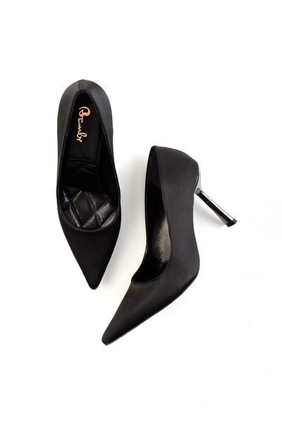 Bambi Pantofi clasici cu toc pentru femei negru mat K 01674230238