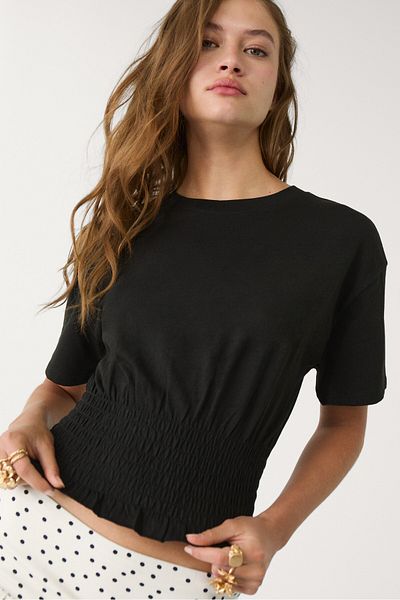 Stradivarius T-shirt with gathered top