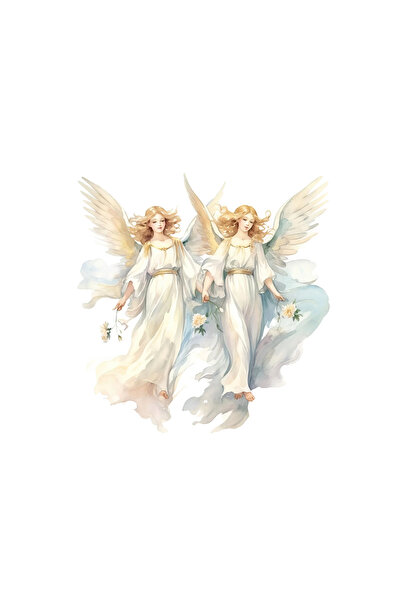 INOVATIX Set de 8 piese, autocolant îngeri, INOVATIX®. 6 cm