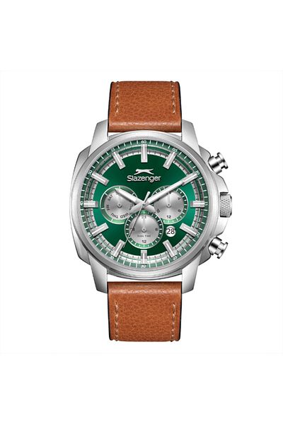 Slazenger Men's Multifunction Dark Green/Silver Dial Watch - SL.9.2480.2.02