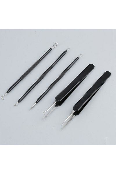 zenifique Trusa Pentru Eliminarea Punctelor Negre, Pro Luxury Black&Red, Cu Oglinda, 5 Piese