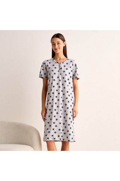FAV All-Over Printed Night Dress