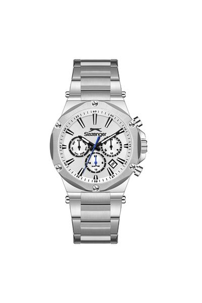 Slazenger Slazenger Men's Multifunction Silver Dial Watch - SL.9.2501.2.01