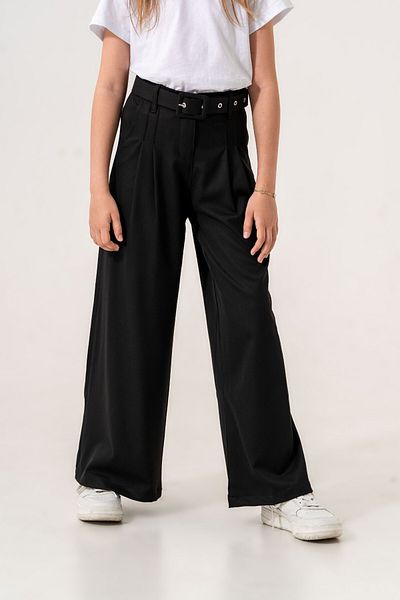 GİYİCEM TEKSTİL Girl's Belted Pleated Trousers 6000