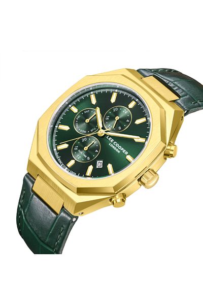 Lee Cooper Men's Multi Function Dark Green Dial Watch - LC08168.175