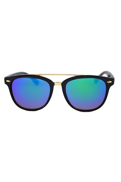 THEICONIC Ochelari de soare Wayfarer Passenger X Albastru - reflexii si Negru