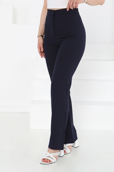 TOFİSA Fabric Trousers Navy Blue - 27246