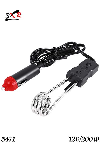 3XR 12V/220W Car Immersion Heater Rod | Travel Water Boiler Stick for Quick Hot Drinks - 5471