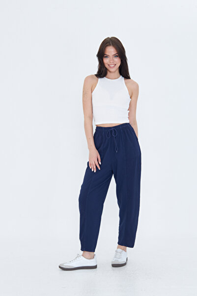 Minharir بنطلون شالوار كتان نسائي