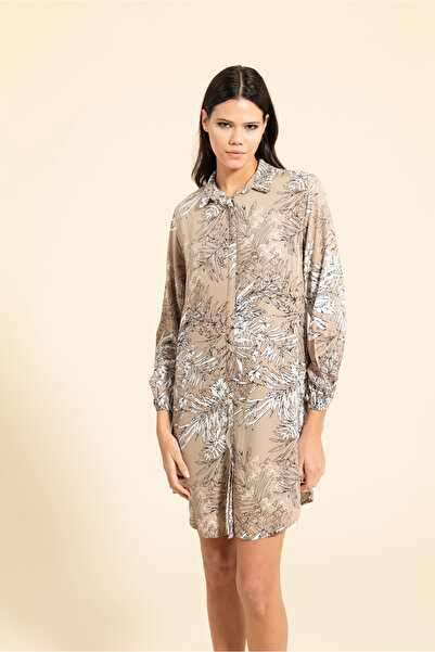 MİRAŞE MODA قميص تونيك استوائي (100 سم)