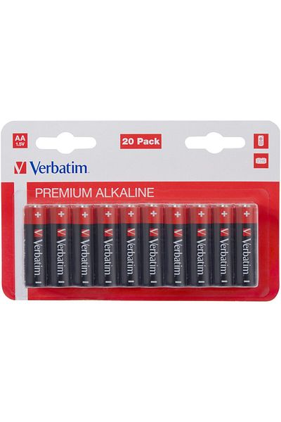 Verbatim Baterii Verbatim Alkaline, AA, 20 buc