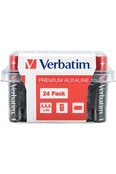 Verbatim Baterii Verbatim Alkaline, AAA, 24 buc