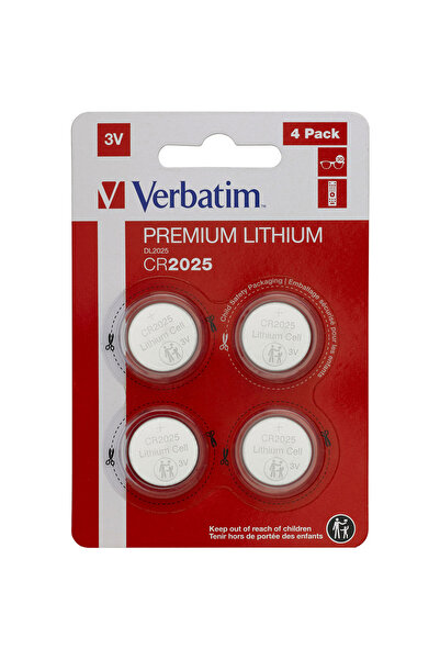 Verbatim Baterii Verbatim Lithium CR2025 3V, 4 buc