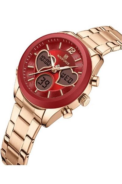 Naviforce Waterproof Elegant Ladies's Dual Display Time Women's Wrist Watch Fashion Luxury
